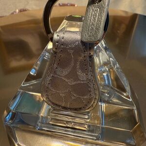 Gray Patterned Keychain